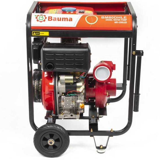 დიზელის წყლის ტუმბო BAUMA BM80DHLE -3" (6.8 KW, დიდი ავზი-მაღალი წნევით, დაბინძურებული წყლის)