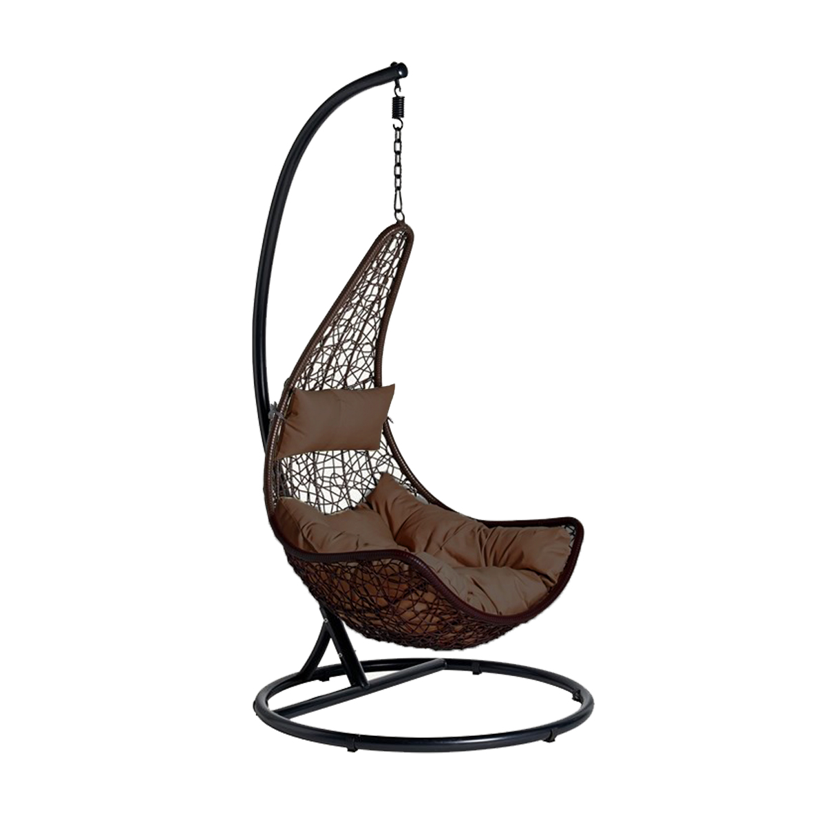 ბუდე საქანელა - ნახევარმთვარე - შავი SwingChair_HM (AJ-E04)